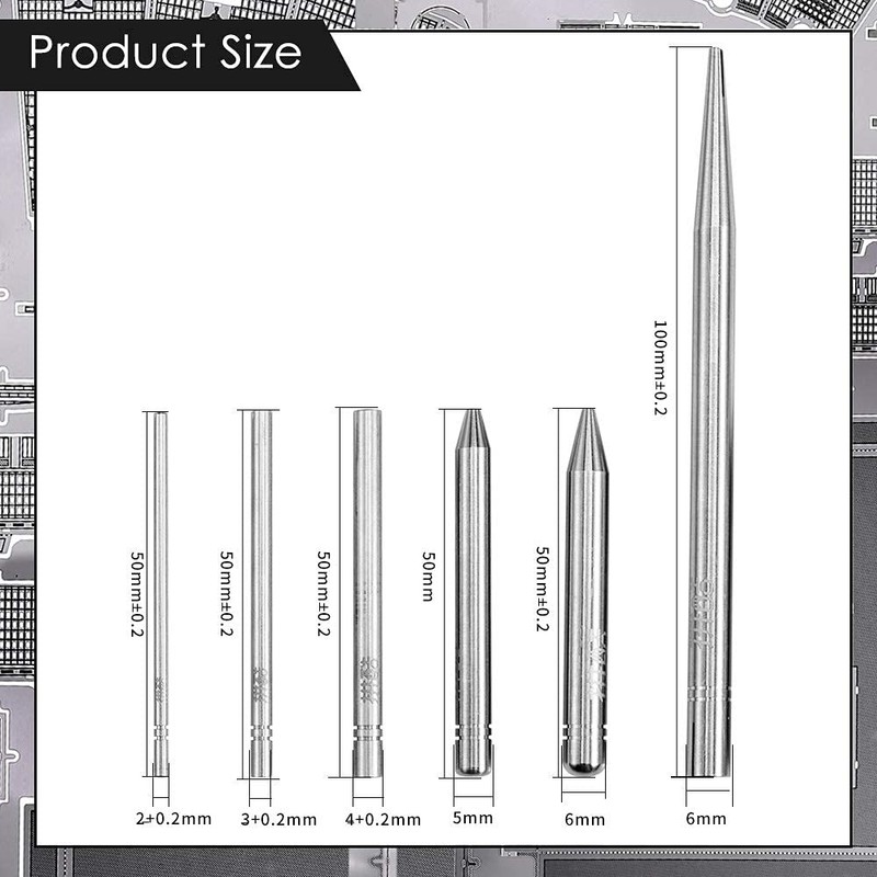 6 Pieces Metal Model Kits Tool Sets, Edges Tabs Cylinder