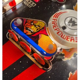 Firepower Slingshot and Center Target Clear Plastic Protectors Williams Pinball