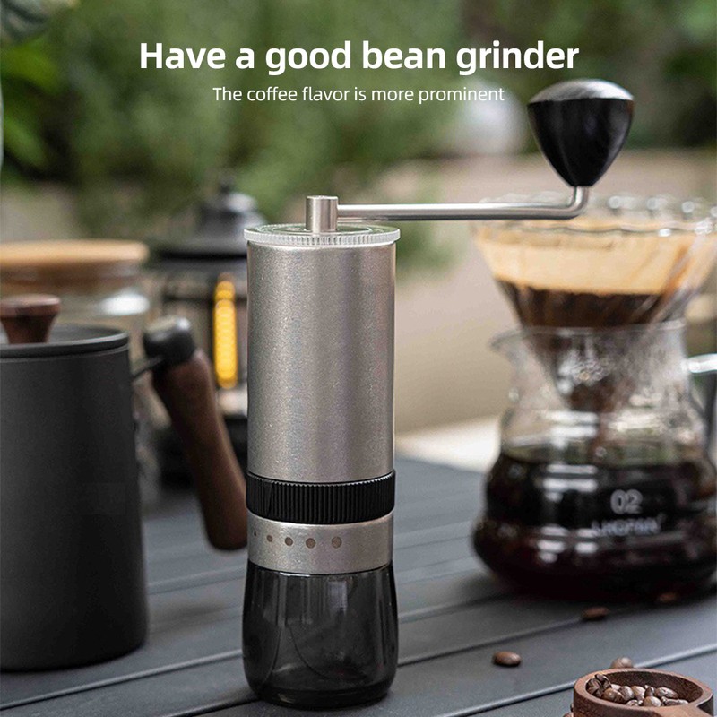 Manual Coffee Bean Grinder CNC Stainless Steel Hand Coffee Mill