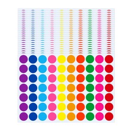 4200 Pieces 3/4" Colored Dot Stickers Color Coding Labels Self Adhesive Label Round Colorful Stickers for Office Use Students Kids