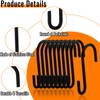 zeyedemo 20PCS S Hooks Stainless Steel Hooks Hanging Hooks Small