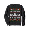 Oh what fun it's to ride ugly snowmobile Funny Christmas
