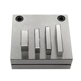 bestbuywholesalers Disc Cutter Rectangular Strip Shape with Set of 4 Punches Size 1/8"-1 3/4"