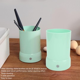 Máquina Limpiadora de Brochas de Maquillaje, Limpiador Automático de Brochas de Maquillaje USB, Herramienta de Limpieza de Brochas Cosméticas para Varios Tipos de Brochas de