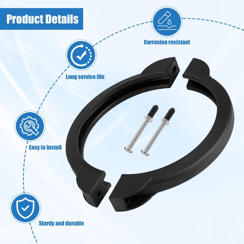 Gosknor SF80110-2 Pool Clamp Collar Ring Replacement, with Screws Compatible