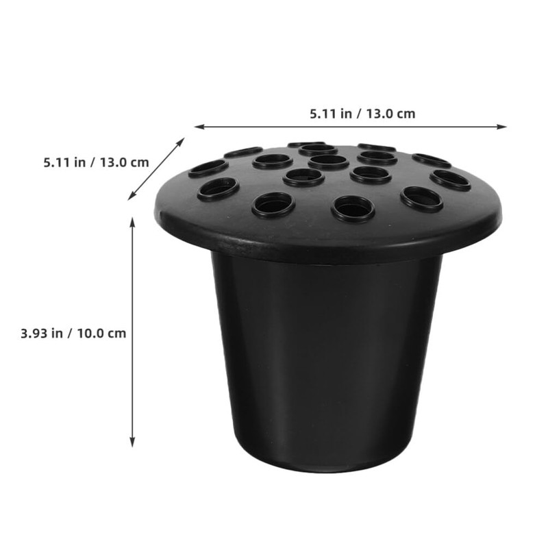 HANABASS Cemetery Grave Vase Inserts: 8pcs 16 Holes Cemetery Flowers