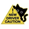3Pcs New Driver Car Magnet Sticker Set, Funny Cute Cat