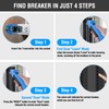 INSTRODOTS Circuit Breaker Finder, Digital Breaker Finder with GFCI Outlet