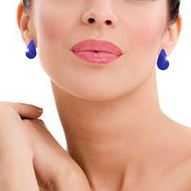 2 Pairs Gold Rhinestone Chunky Hoop Earrings Set Extra Large Colours Crystal Teardrop Earring Fashion Jewelry for Women Girls, Zinc, crystal