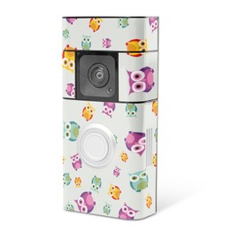 MightySkins Skin Compatible with Ring Video Doorbell Plus - Owls | Protective, Durable, and Unique Vinyl Decal wrap Cover | Easy to Apply, Remove, and Change Styles