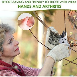 MEPEREZ premium Germany garden clippers, Work 3 times easier, Arthritis weak hand snips