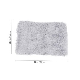 Levemolo 1Pc Plush Pet Blanket for Dogs Cats Warm Winter Sleep Light Grey Blanket for Small Animals Soft Comfortable Plush Material