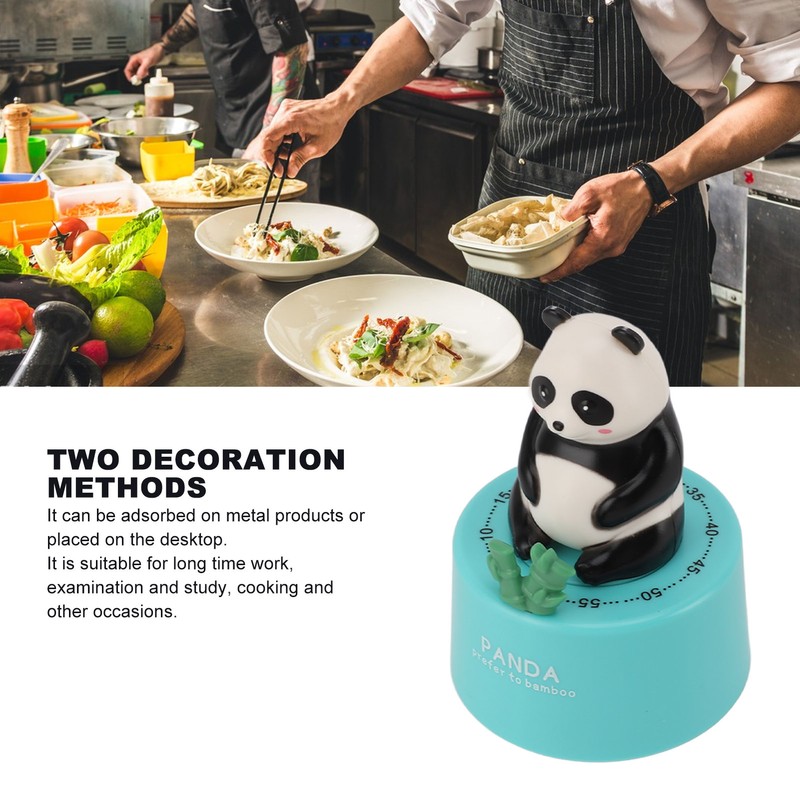 Mechanical Kitchen Timer Cute Animal Shape Magnetic Base Loud Alarm
