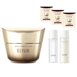 ELIXIR Special Set, Total V Firming Cream + 3 Day Sample Cream + Lotion Milky Lotion Mini Bottle, Emulsion & Cream, All-Directional Hari, Aging Care, Shiseido