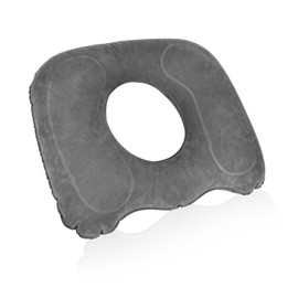 YHNDECO Sitzkissen Orthopädisch Aufblasbar, Hämorrhoiden Sitzkissen, Ergonomisches Steißbeinkissen für Rollstühle Bürostuhl Stuhl Anti Hämorrhoiden(Grau)