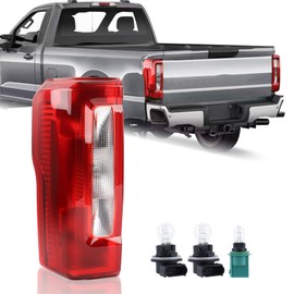 KAMDKI LH Halogen W/o Blind Spot Tail Light Fit for Ford 2023 2024 F250 F350 F450 F550 XL XLT Super Duty Rear Lamp Incandescent Rear Lights Assembly Left Driver Side PC3B13B505AF