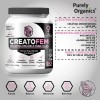 CreatoFem Creatina Orgánica Para Mujeres 60 Servicios. Sabor Arandano-miel. Purely