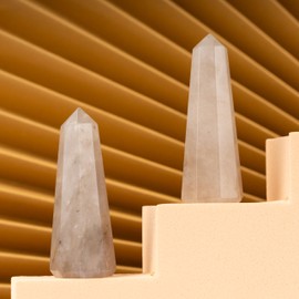 Smoky Quartz Healing Crystal Tower Obelisk – Crystals and Healing Stones for Meditation, Reiki, Chakra Balancing, and Crystal Grids – Crystal Points for Home or Office – Spiritual Decor & Gift