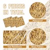 6Pcs Straw Table Runner Rectangular Farm Table Cloth Hay Stacks