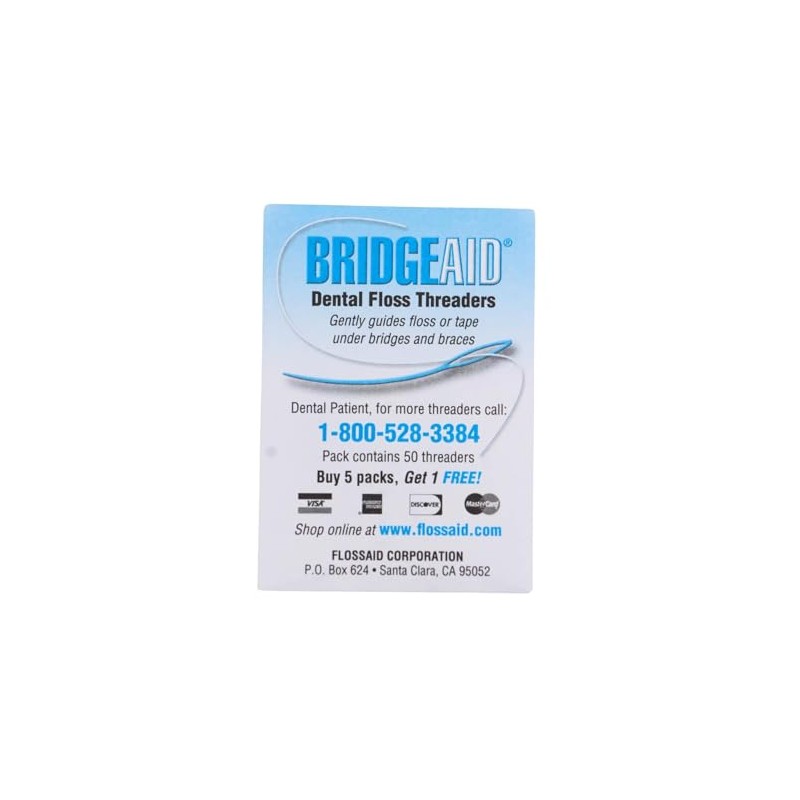 FLOSSAID BridgeAid Threaders 10 Packs of 10 (100 Threaders)