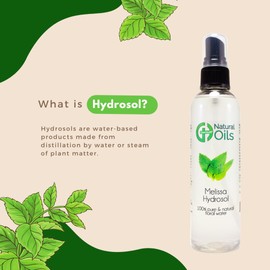 Melissa Hydrosol (Floral Water) - 2 fl oz Plastic Bottle w/Cap - 100% pure