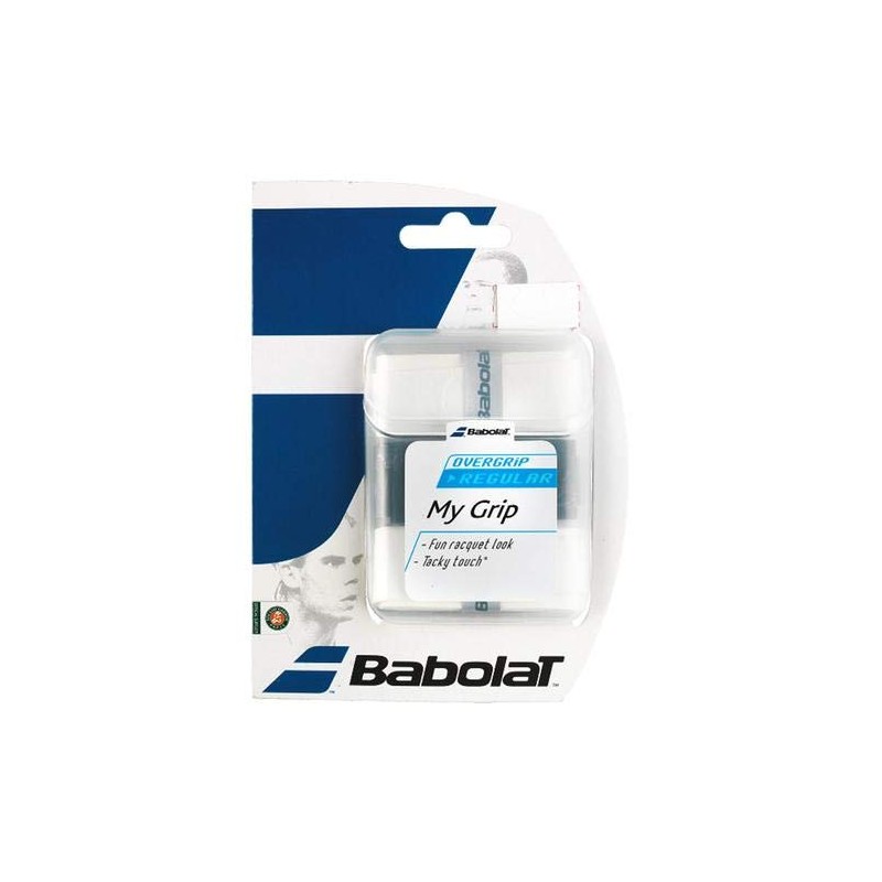 Babolat, Highly Absorbent Tennis OverGrip, My OverGrip x3, White