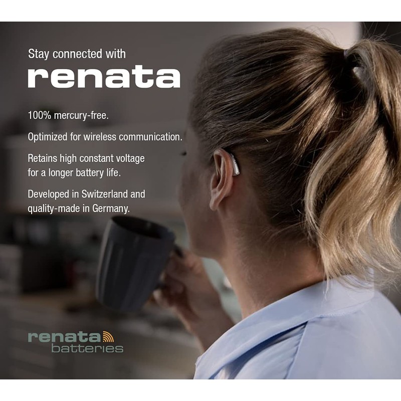 60 Renata Maratone Hearing Aid Batteries Size: 675