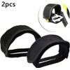 2 x Black Pedal Straps for Bike Pedals and Cleats