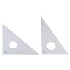 Alvin 130C-12 12 inch Clear Professional Acrylic Triangle 30/60