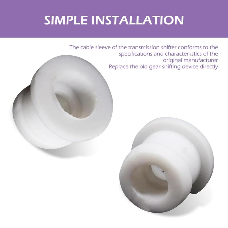 Zeathery 2 PCS Automatic Transmission Shift Cable Linkage Bushing, Plastic