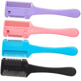 Ipetboom 4pcs Hair Thinning Comb Styling Tools Razor Hair Thinning Combs for Women Men Boys and Girls Pink