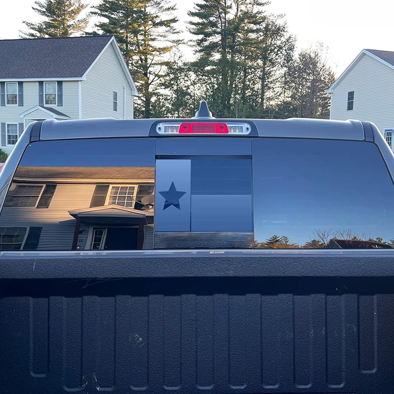 for Ford F150 2015-2025 2026 Rear Middle Window Texas Flag