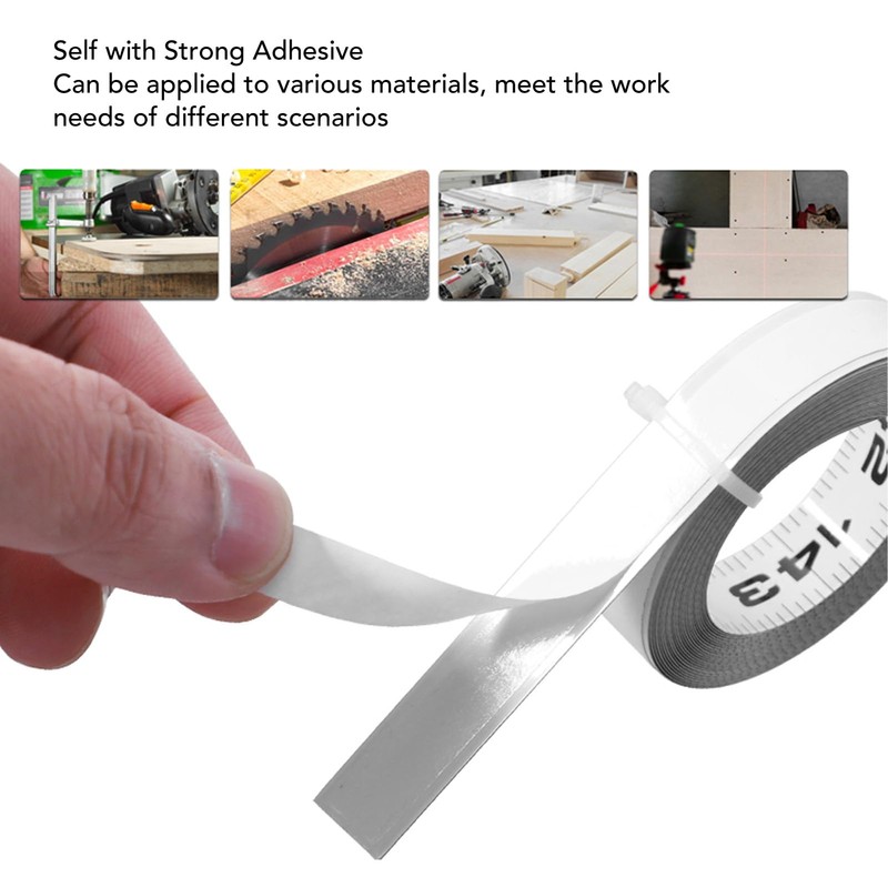 Self Adhesive Measuring Tape 4FT 48 Inch Workbench Ruler Left