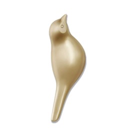 1Pcs 3D Resin Bird Wall Hook, Birds Shape Towel Coat Hook Wall Hooks, Bird Wall Decor, Wall Mounted Hanging Hooks Decorative Home Accessories for Living Dining Room, Towels, Coats, Bags ﻿ (Golden)
