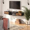 HOOBRO 55" Floating TV Stand with Power Outlet, Modern Wall