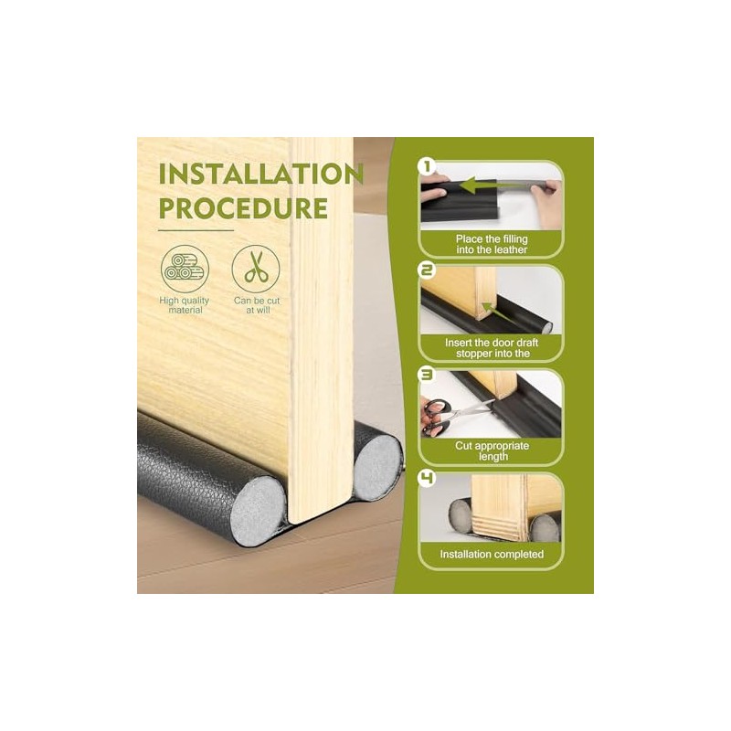 Burlete para Puerta, Protector y Guardapolvo para Puerta, 96CM Sello