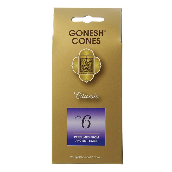 Gonesh GOCO06 Cones No.6, Perfumes of Ancient Times Incense Sticks