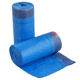 Yarebest 10 Liter Drawstring Bin Liners, Blue Trash Bags, 110 Bags