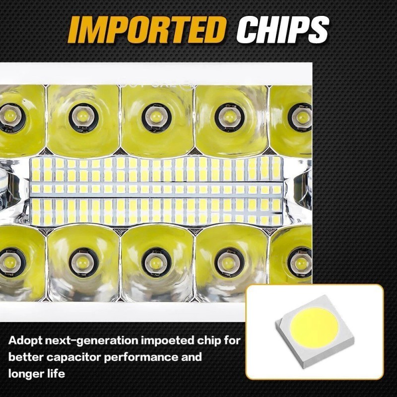 BRICOLOGHT 4x For Ford Mustang 1979-1986 DOT 4x6" Square LED