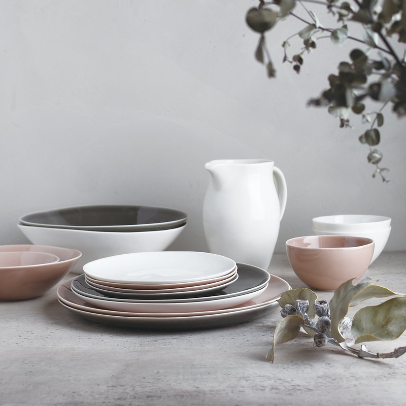 KINTO ATELIER TETE Plate 7.1 inches (180 mm) Off White