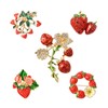 Ipotkitt Pack of 5 5 Styles Strawberry & Flower Enamel