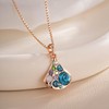 EVEVIC Dainty Austrian Crystals Pear-shaped Pendant Necklaces for Women Fashion