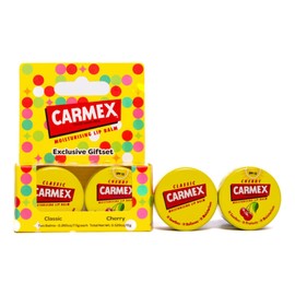 Carmex Pot Set – Classic & Cherry| Moisturising Lip Care for Dry Lips | Winter Essential | Gifting Essential (Pack of 2)