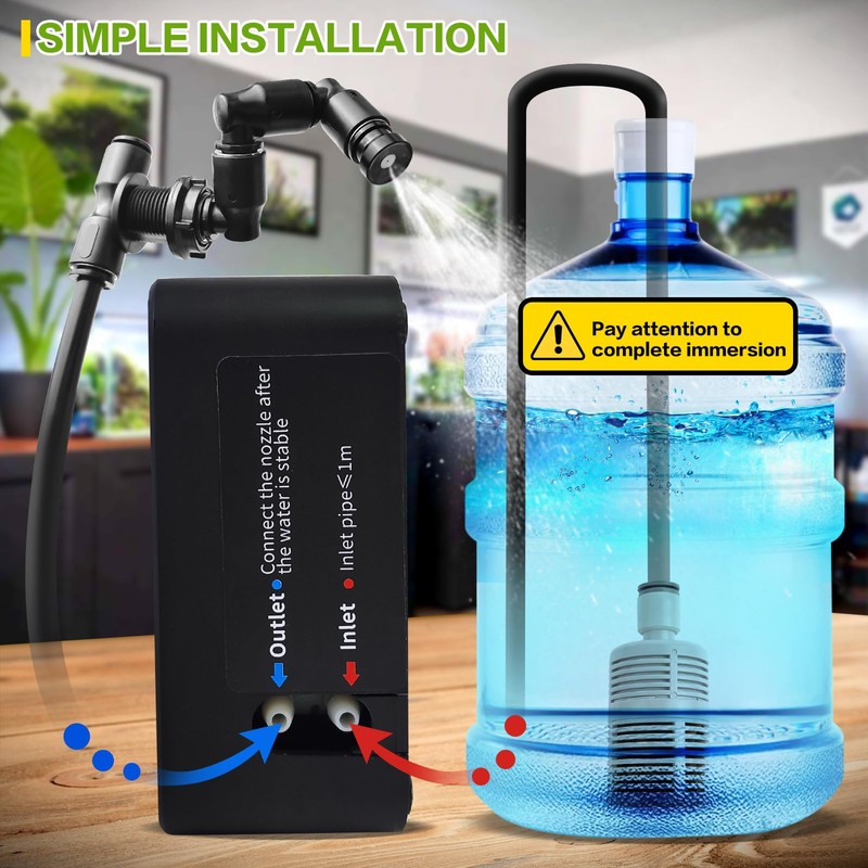 Reptile Smart Mister, Reptile Humidifiers Misting System Automatic with Timer,