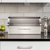 Oggi Stainless Steel Roll Top Bread Box for Kitchen Countertop