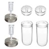 YOBNKU 2 set Complete Fermentation Kit，2 Fermenting Mason Jars ，2