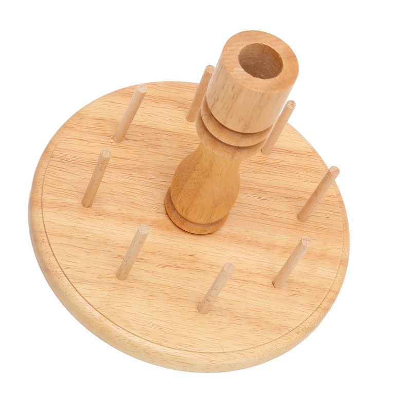 Wooden Thread Holder Rack 8 Spools Beech Wood Bobbin Holder