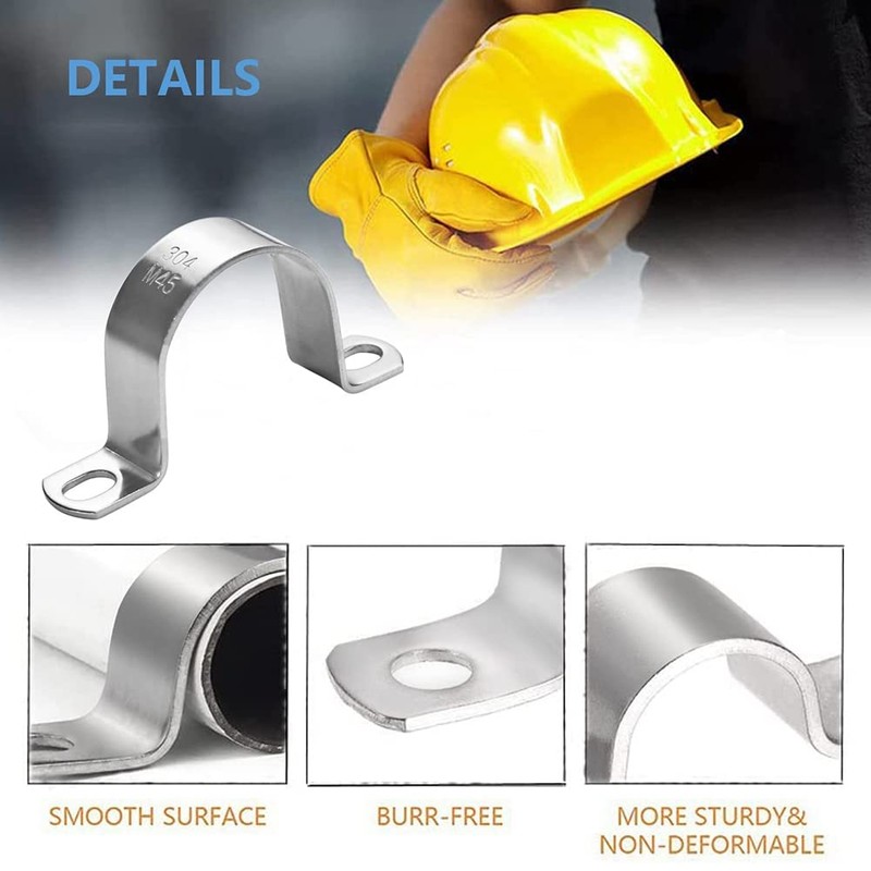 2 Inch 50mm U-Tube Strap Clamp Heavy Duty U-Tube Strap