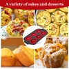 Keejoy Silicone Muffin Pan with Metal Frame, Regular Size Cupcake