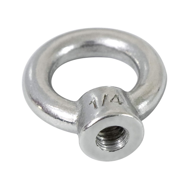Qlvily 4 Packs 316 Stainless Steel Lifting Eye Nut 1/4"